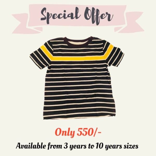 T Shirts 8-9 Years - Stripes