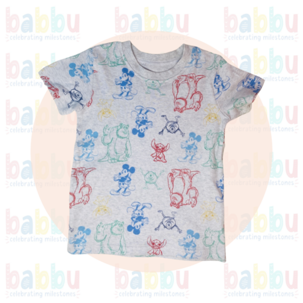 T Shirts 24-36 Months - Short Sleeve Disney Characters