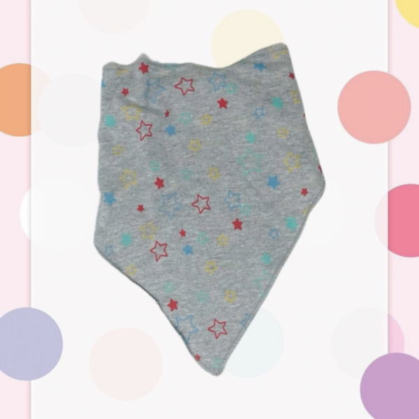 Bibs - Grey Multi Stars