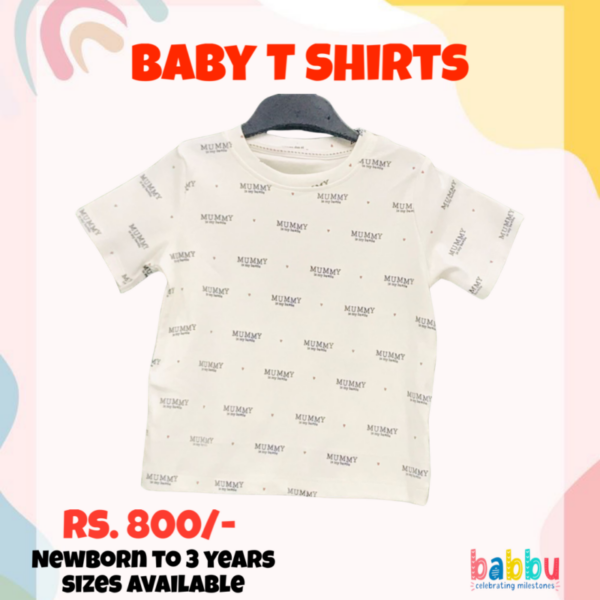 T Shirts 24-36 Months - White Mummy