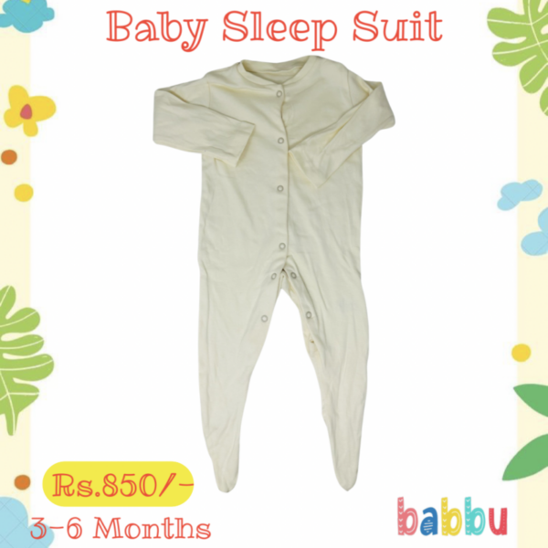 Sleep suits 3-6 Months - Cream