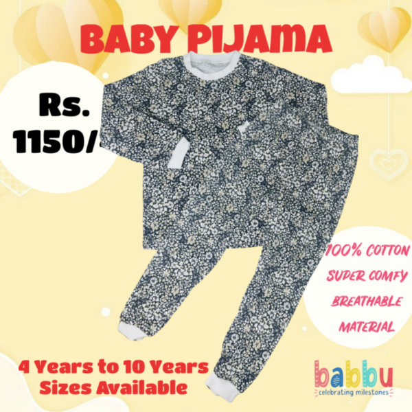 Pijamas Longsleeve 24-36 Months - Hearts and Flowers