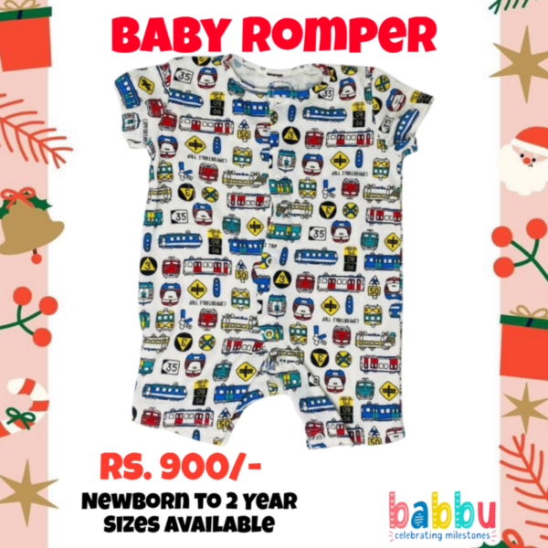 Rompers 0-3 Months - Vehicles