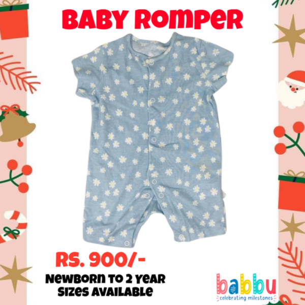 Rompers Newborn - Blue Floral