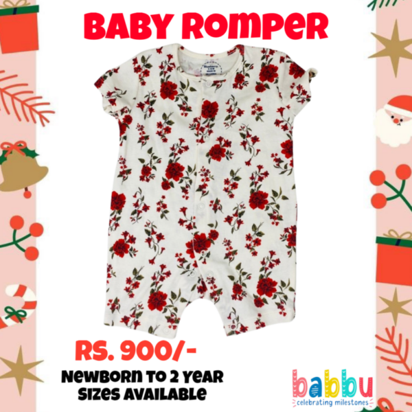 Rompers 18-24 Months - Red Rosses