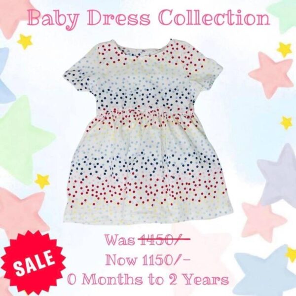 Dress 6-9 Months - polka