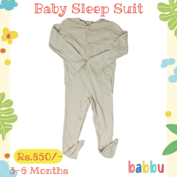 Sleep Suits 3-6 Months - beige