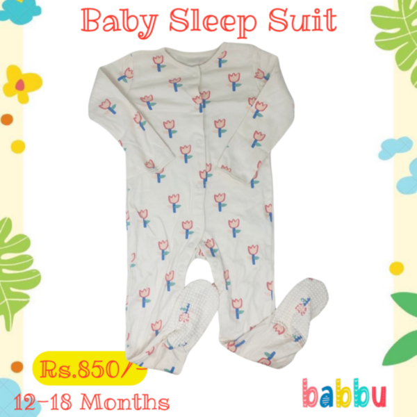 Sleep suits 12-18 Months - Flowers