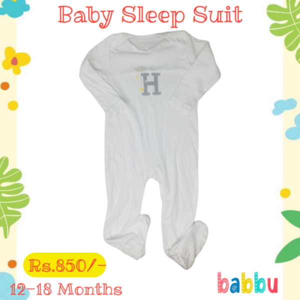 Sleep suits 12-18 Months - Letter H