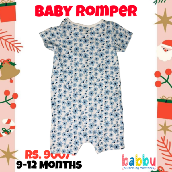 Rompers 9-12 Months - blue flowers