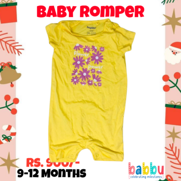 Rompers 9-12 Months - yellow flowers