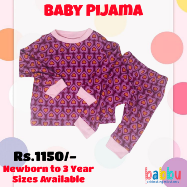 Pijamas 3-6 Months - Hearts