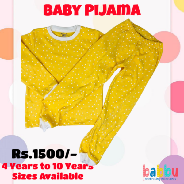 Pijamas 4-5 Years - Yellow