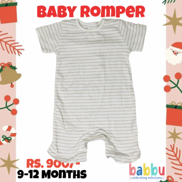 Rompers 9-12 Months - Brown Stripes