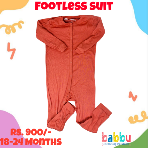 Footless Suit 18-24 Months - Maroon