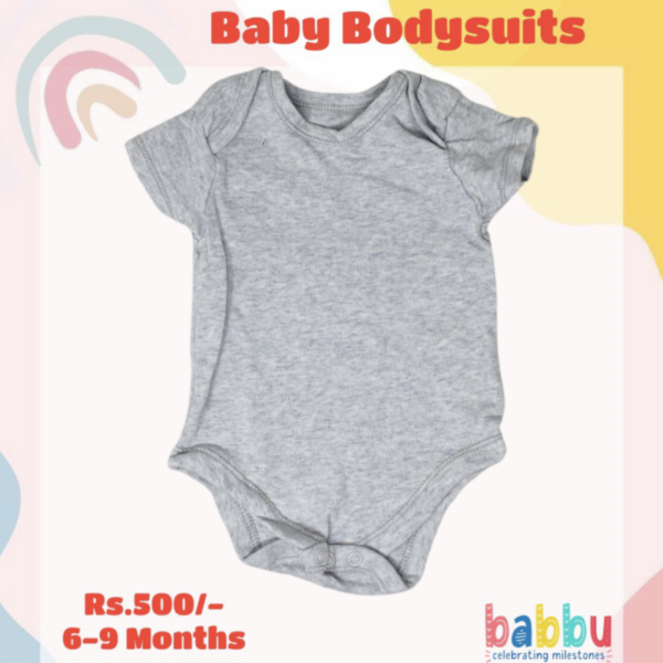 Bodysuit 6-9 Months - brushed grey