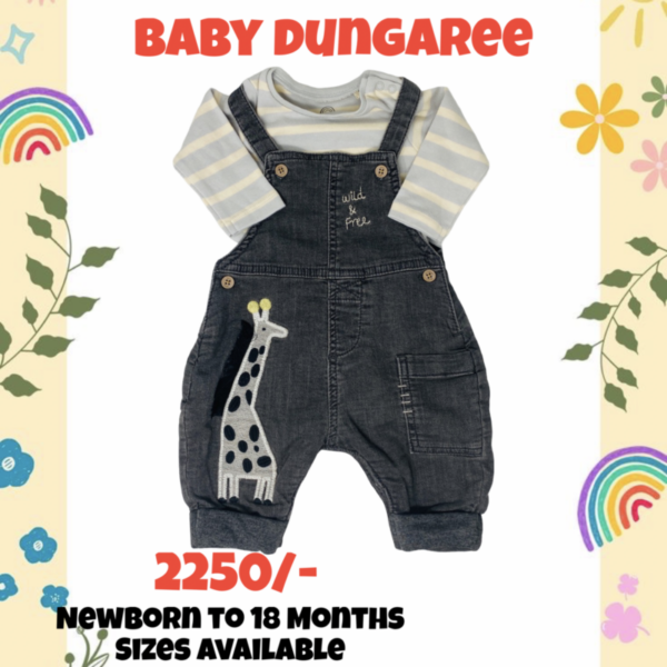 Dungarees 9-12 Months - Zebra