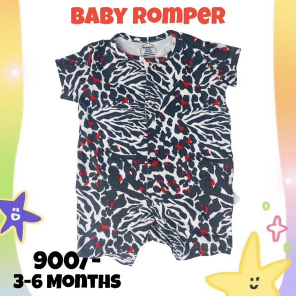 Rompers 3-6 Months - Grey Lepord