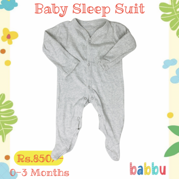 Sleep suits 0-3 Months - Grey