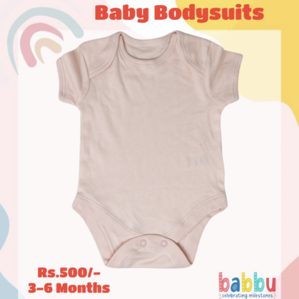 Bodysuits 3-6 Months - Light Cream Pink