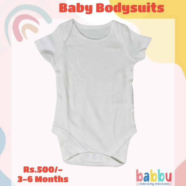 Bodysuits 3-6 Months - White