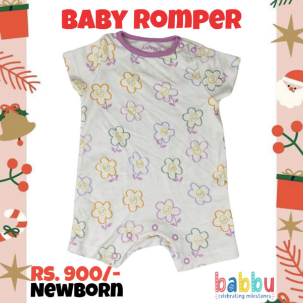 Rompers Newborn - Flower Faces