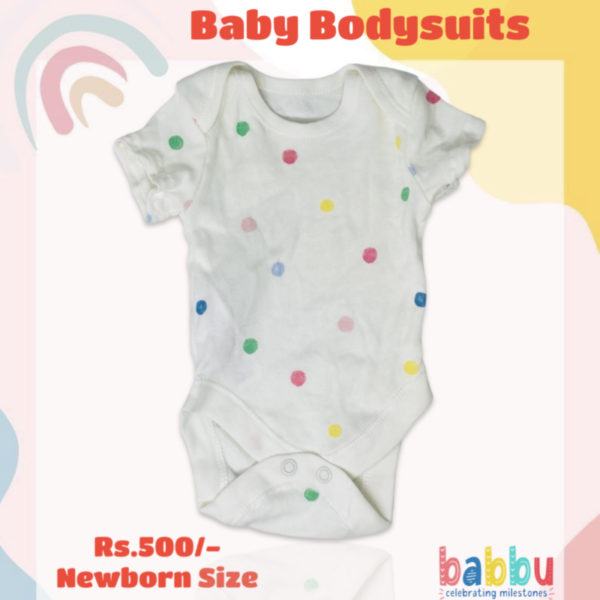 Bodysuits Newborn - Multi Color Polkad Dots