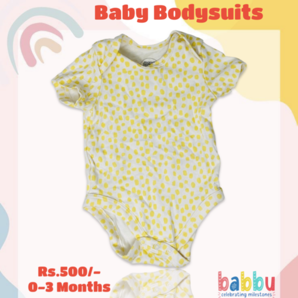 Bodysuits 0-3 Months - Tellow Dots