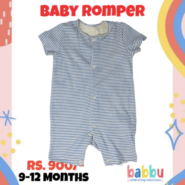 Rompers 9-12 Months - Blue Stripes