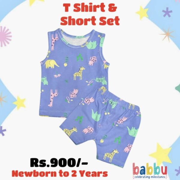 Short & Skinny Set 12-18 Months - blue