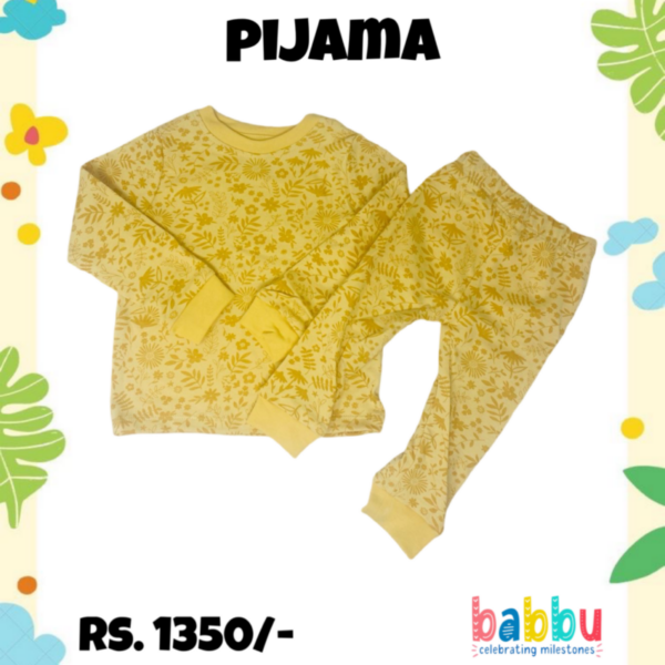 Pijamas 3-6 Months - Yellow leaves