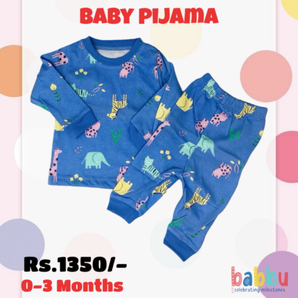 Pijamas 0-3 Months - Blue Jungle