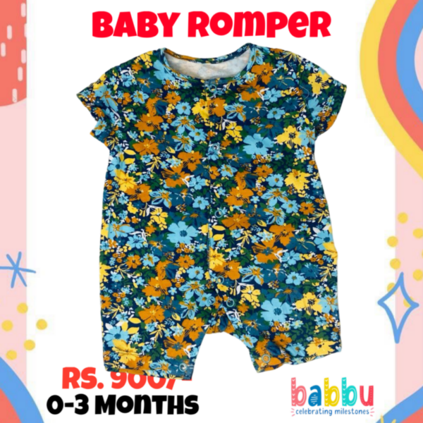 Rompers 0-3 Months - Flowers