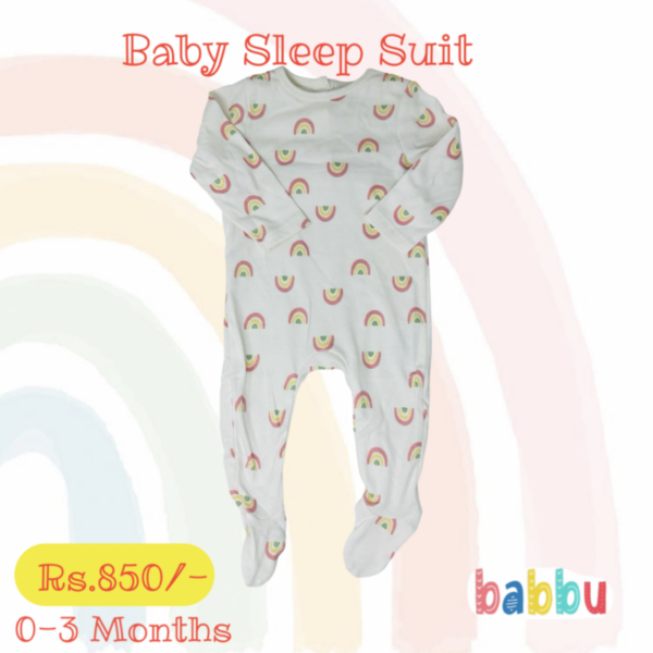 Sleep suits 0-3 Months - Rainbows