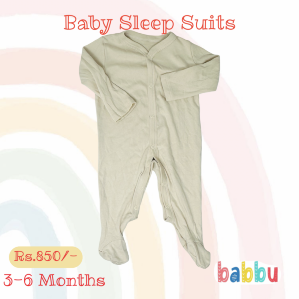 Sleep suits 3-6 Months - Beige