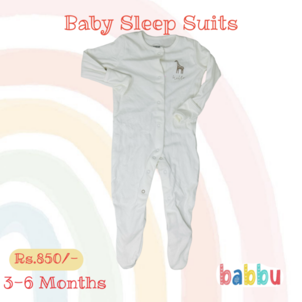 Sleep Suits 3-6 Months - Hello Girafe