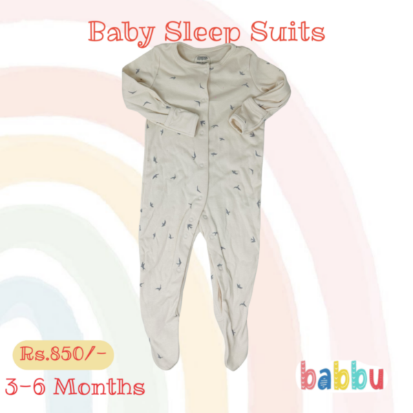 Sleep Suits 3-6 Months - Birdies