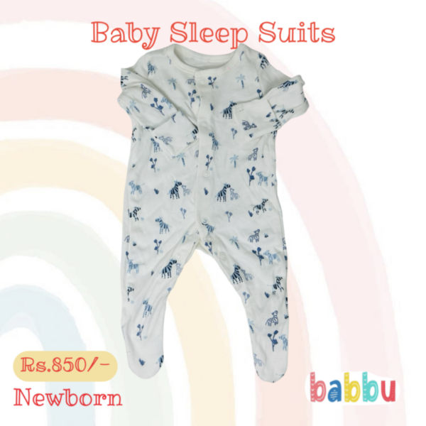 Sleep Suits Newborn - Zebra