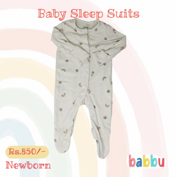 Sleep Suits Newborn - Crosisants