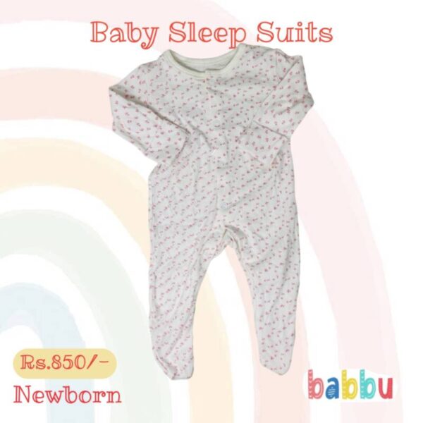 Sleep suits Newborn - tiny flowers