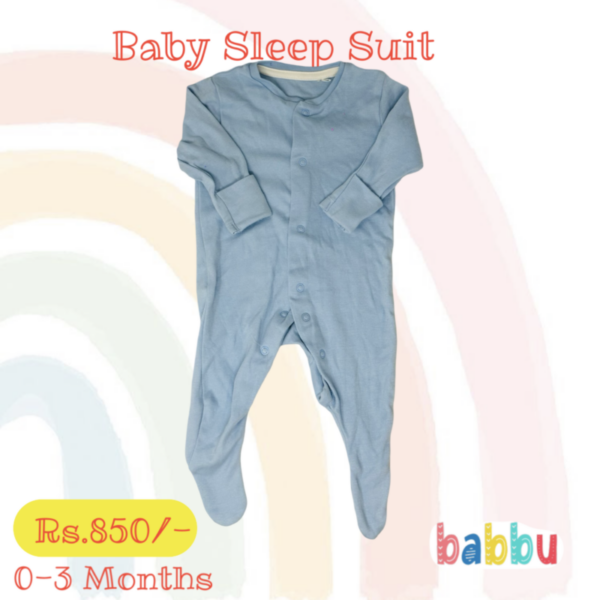 Sleep Suits Newborn - Blue