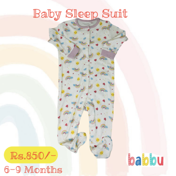 Sleep suits 6-9 Months - Rainbow