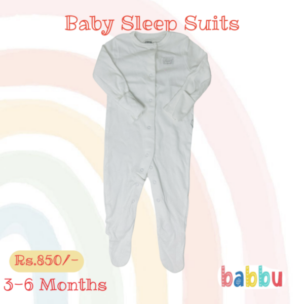 Sleep Suits 3-6 Months - Welcome to the world