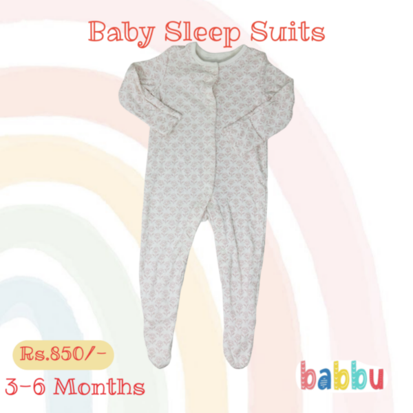 Sleep Suits 3-6 Months - Tulips