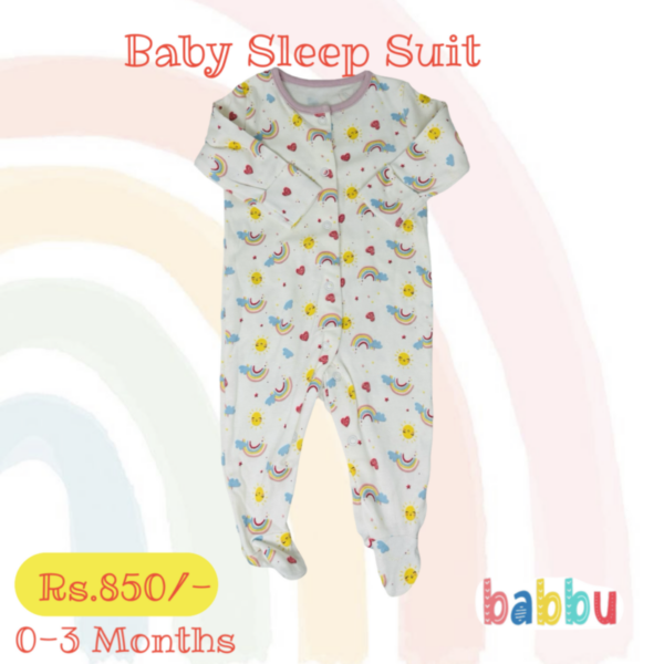 Sleep suits 0-3 Months - Rainbow