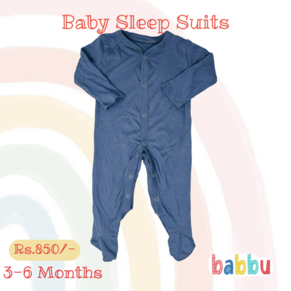 Sleep suits 3-6 Months - Dark Blue