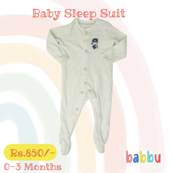 Sleep suits 0-3 Months - Captain America