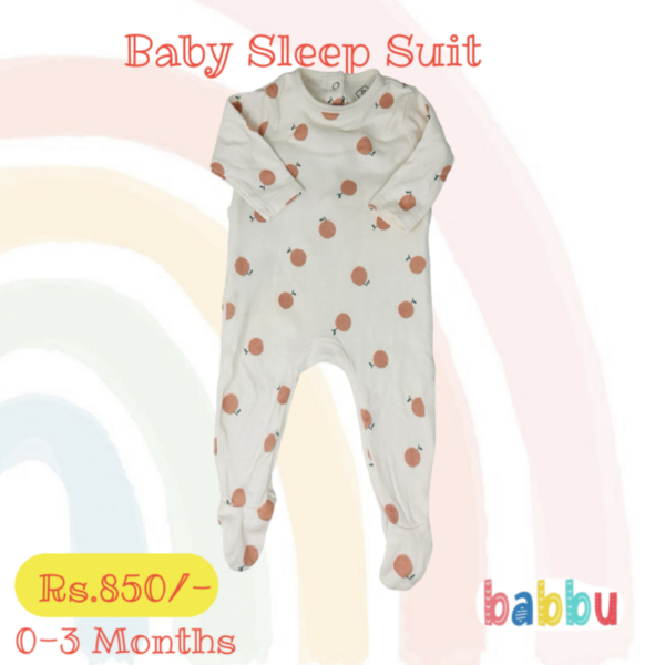 Sleep suits 0-3 Months - Oranges