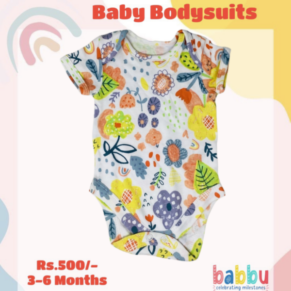 Bodysuits 3-6 Months - Flowers & Butterflies