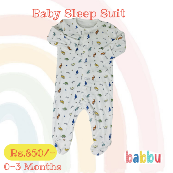 Sleep suits 0-3 Months - Small Dinos